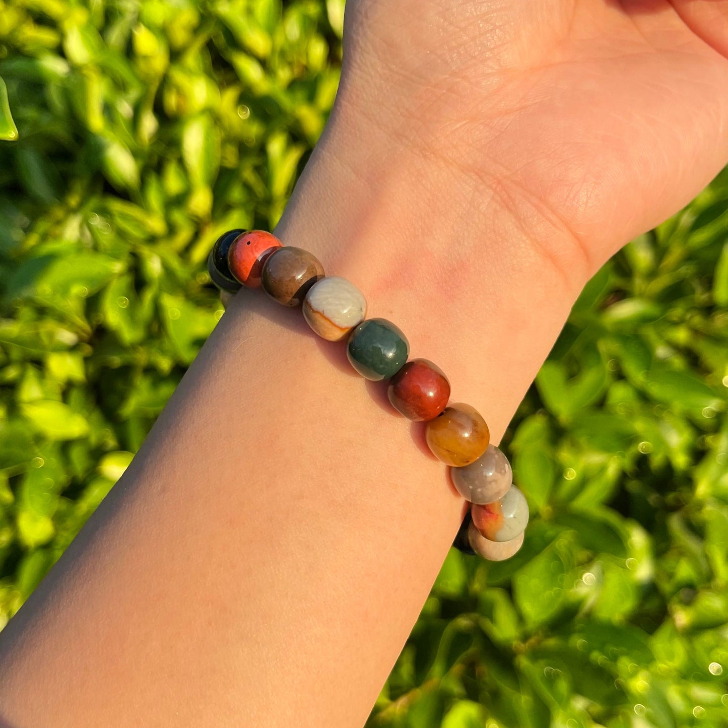 Alashan Agate Bracelet v3 (Old-Shape Cut)