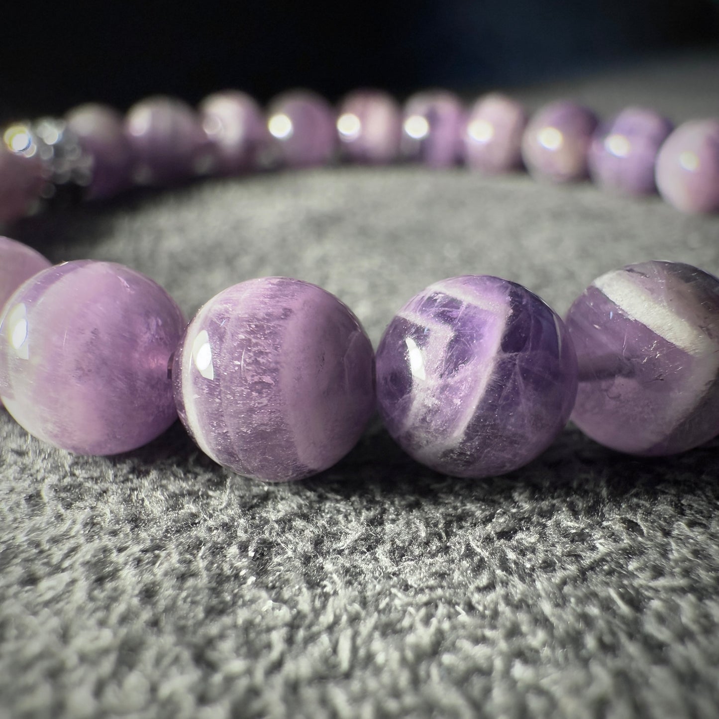Chevron Amethyst Bracelet